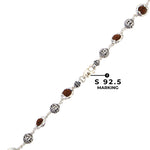 Rudraksha Silver Mala with Jay Shree Ram Beads