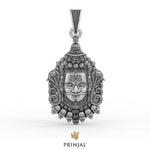 Lord Mahakal Silver Pendant