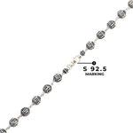 Shree Hari Silver Beads Mala (92.5 Sterling)