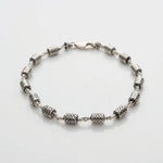 Oval Filigree Beads Silver Bracelet