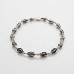 Marquise Beads Silver Bracelet