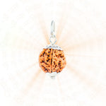 5 Mukhi Rudraksha Silver Capping Pendant ( Nepali )