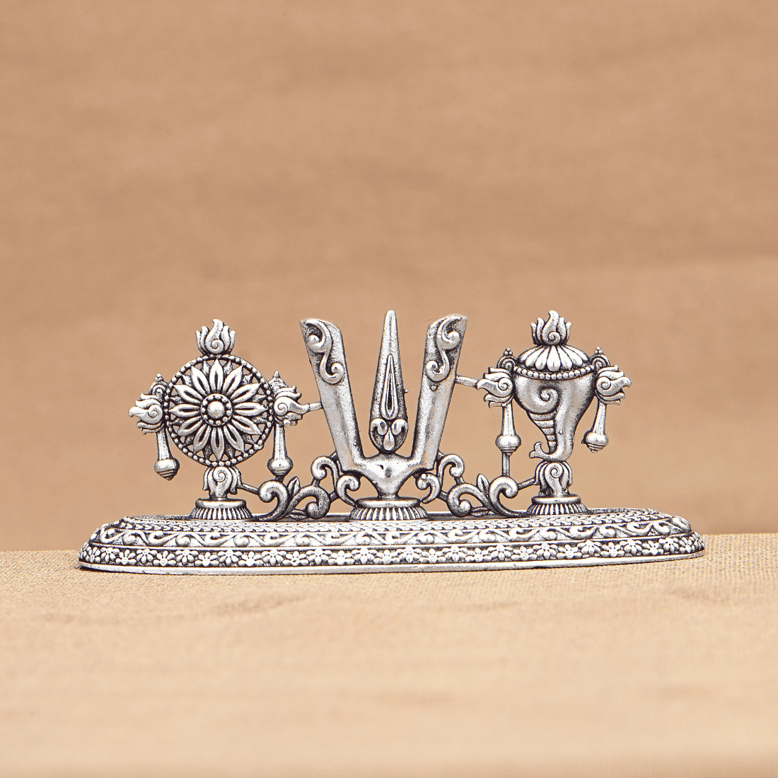 Shanku Chakra Namam Silver Idol
