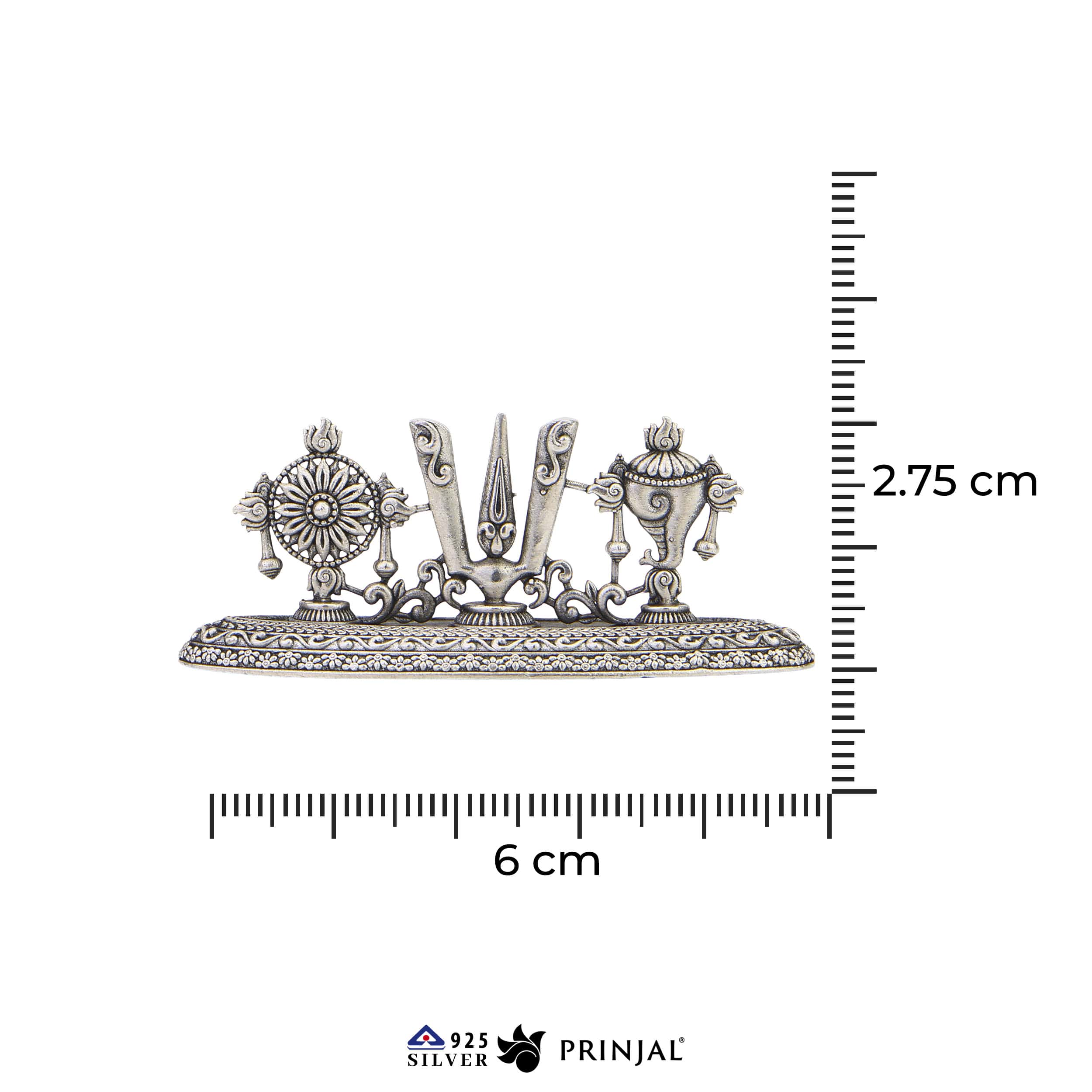 Shanku Chakra Namam Silver Idol
