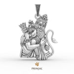 Shree Ram Hanuman Silver Pendant