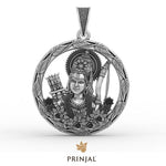 Lord Ram Silver Pendant
