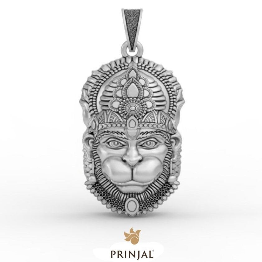 Hanuman Silver Pendant