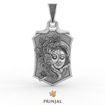 Shri Krishna Silver Pendant