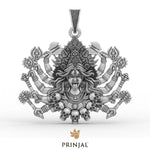 Devi Kali Silver Pendant