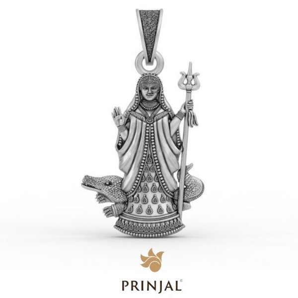 Khodiyar Mata Silver Pendant