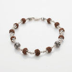 Rudraksha Bracelet with Jay Shree Ram Silver Bead