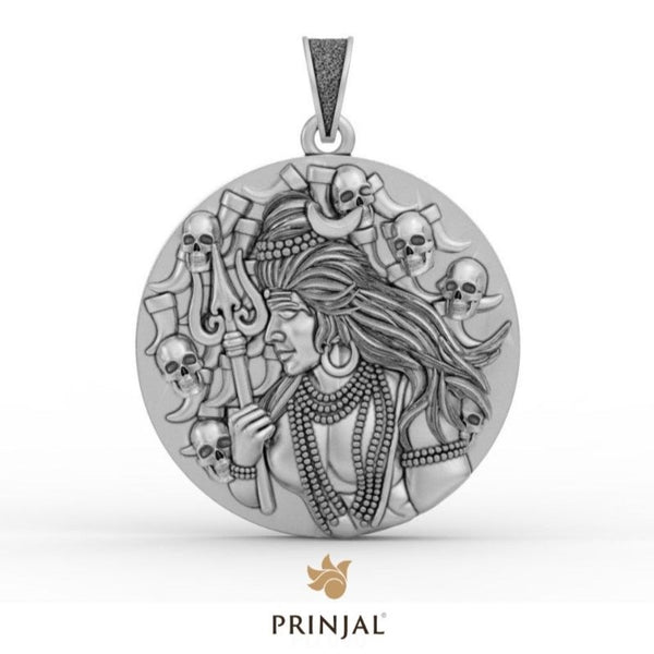 Aghori Shiva Silver Pendant