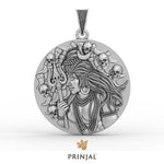 Aghori Shiva Silver Pendant