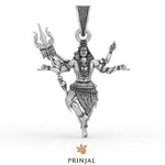 Nataraja Mahadev Silver Pendant