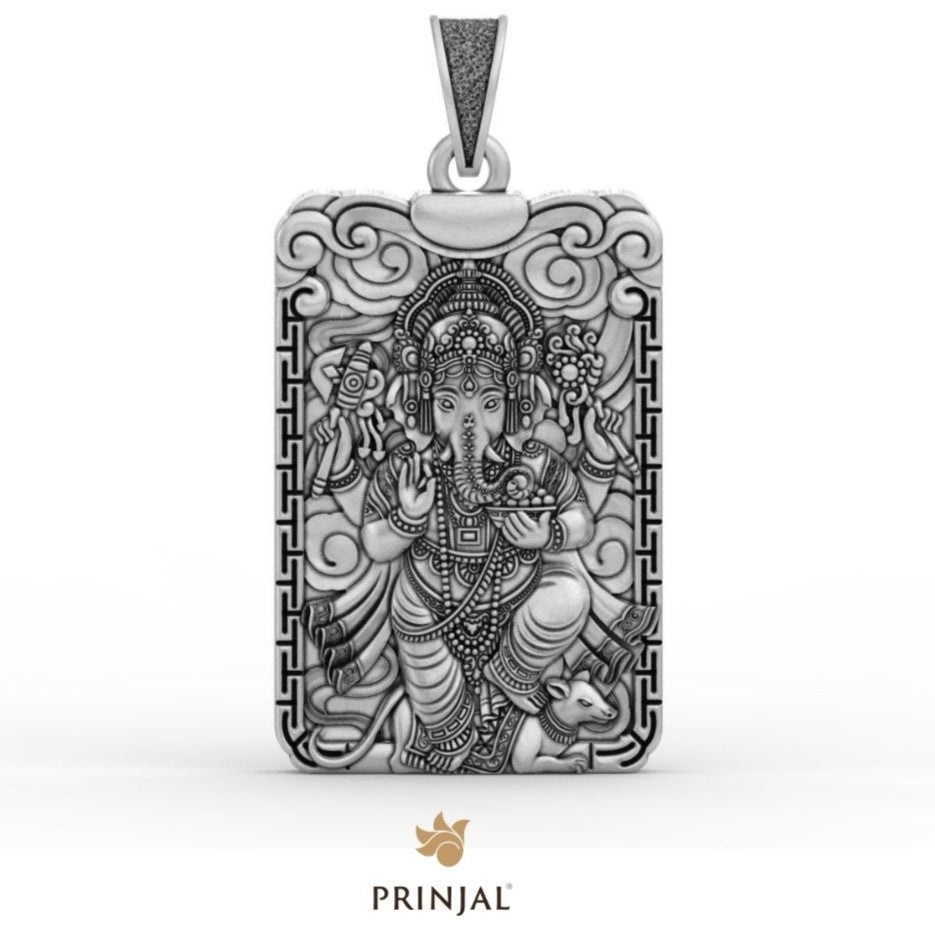 Ganpati Dada Silver Pendant