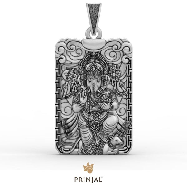 Ganpati Dada Silver Pendant