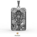 Ganpati Dada Silver Pendant