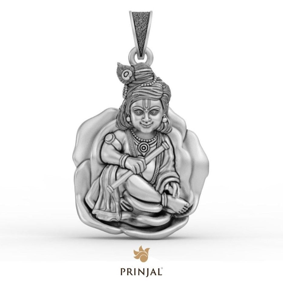Kanha Silver Pendant