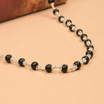 5-6 mm Karungali Beads Silver Mala
