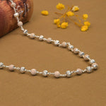 5–6 mm Tulsi Mala with CNC Silver Beads