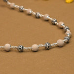Tulsi Mala with Om Namah Shivay Silver Beads