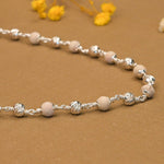 5–6 mm Tulsi Beads with CNC Silver Mala 