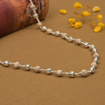 Tulsi Mala CNC Silver Beads 5–6 mm