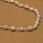 Tulsi Mala CNC Silver Beads 5–6 mm