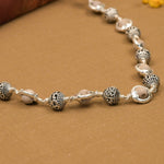 Tulsi Capping With Om Namah Shivay Silver Beads Mala