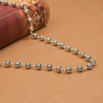 New Round Silver Beads Mala