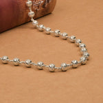 Premium 7–8 MM CNC Silver Beads Mala