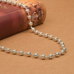 Premium 7–8 MM CNC Silver Beads Mala