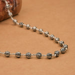 Shivling Silver Beads Mala