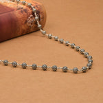 Round Silver Beads Mala