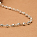 Diamond Cut Silver Mala (5–6 mm)