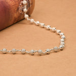 5–6 mm Premium CNC Silver Beads Mala