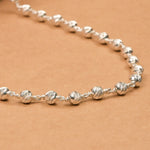 CNC Silver Beads Mala (5–6 mm)