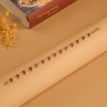 Rudraksha With Silver Shivling Beads Bracelet