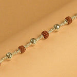 Divine Silver Rudraksha Bracelet