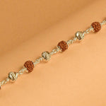 Silver Sterling Designer Rudraksha Bracelet