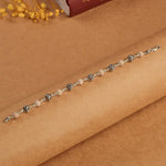 Pure Tulsi With Silver Om Namah Shivay Beads Bracelet