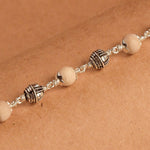 Tulsi With Silver Shivling Beads Bracelet