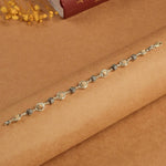 Pure Tulsi Capping with Shree Hari Silver Beads Bracelet