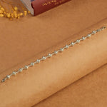 7-8 MM Silver CNC Beads Bracelet
