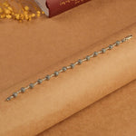 Textured Round Silver Beads Bracelet