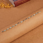 Triangle Silver Beads Bracelet