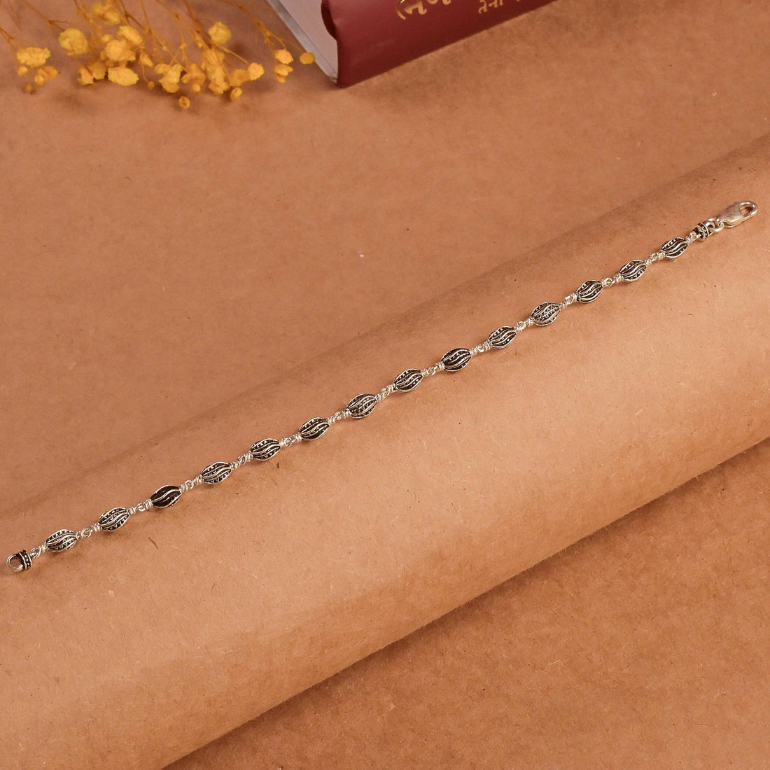 Marquise Beads Silver Bracelet