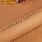 Hollow Round Silver Beads Bracelet.