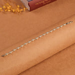 Premium 5–6 MM Silver CNC Beads Bracelet