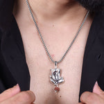 Authentic Ganesha Shivling Rudraksha Silver Pendant